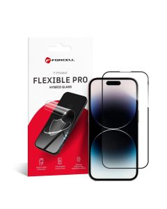 Hybrid glass to iPhone 14 PRO Forcell Flexible 5D black