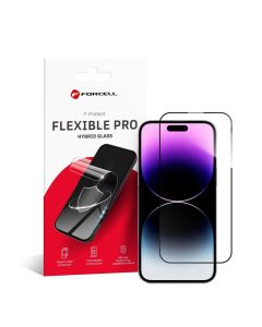 Hybrid glass do iPhone 14 PRO MAX Forcell Flexible 5D black