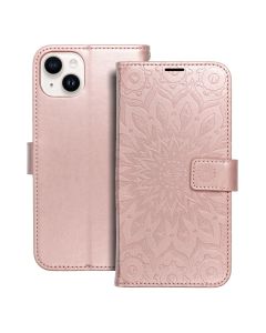 MEZZO Book case for IPHONE 14 Plus mandala rose gold