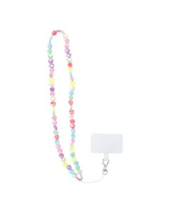 PIXIE Phone lanyard  Phone pendant / cord length 68cm (34cm in the loop) / on neck - hearts