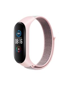 Nylon strap for XIAOMI Mi Band 5 / 6 / 7 pink (07)
