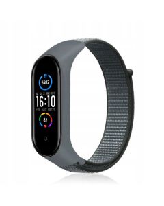 Nylon strap for XIAOMI Mi Band 5 / 6 / 7 grey (19)