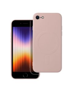 SILICONE MAG COVER case compatible with MagSafe for IPHONE 7 / 8 / SE 2020 / SE 2022 pink