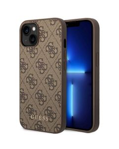 GUESS case for IPHONE 14 GUHCP14SG4GFBR (4G Gold Logo) brown