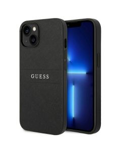 GUESS case for IPHONE 14 Plus GUHCP14MPSASBBK (Saffiano With Metal Logo) black