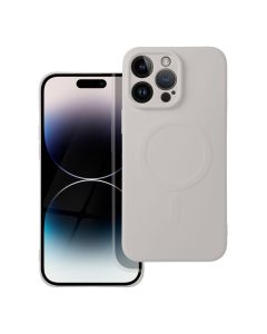 SILICONE MAG COVER case compatible with MagSafe for IPHONE 14 Pro Max antique white