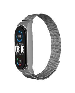 Strap METAL for XIAOMI Mi Band 5 / 6 silver (02)