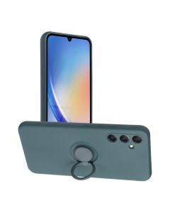 SILICONE RING case for SAMSUNG A34 5G green