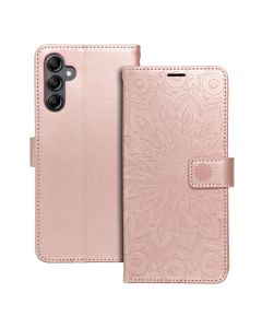 MEZZO Book case for SAMSUNG A14 4G / A14 5G mandala rose gold