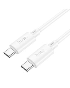 Cable USB C to USB C Hoco 3A 60W 1 m X88 white