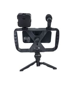 Selfie stick with wireless remote control tripod with LED / microphone for live broadcast TL-49T black