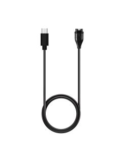 Cable Type C charging smartwatch GARMIN FENIX 5 / 5 Plus / 5S / 5X / 6 / 6S / 6X / 7 / VIVOACTIVE 3 etc HD24 1 m black