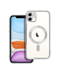 ELECTRO MAG COVER case compatible with MagSafe for IPHONE 11 silver