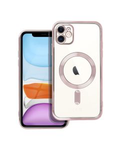 ELECTRO MAG COVER case compatible with MagSafe for IPHONE 11 rose gold