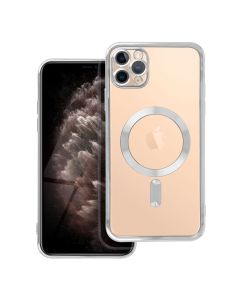 ELECTRO MAG COVER case compatible with MagSafe for IPHONE 11 Pro Max silver