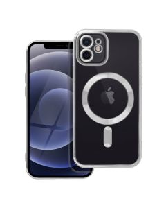 ELECTRO MAG COVER case compatible with MagSafe for IPHONE 12 silver