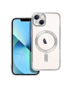 ELECTRO MAG COVER case compatible with MagSafe for IPHONE 13 silver