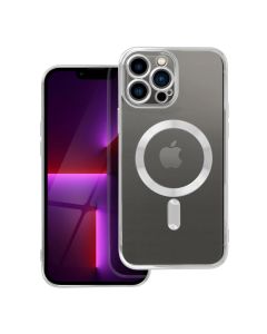 ELECTRO MAG COVER case compatible with MagSafe for IPHONE 13 Pro Max silver