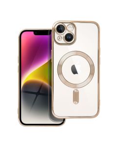 ELECTRO MAG COVER case compatible with MagSafe for IPHONE 14 gold