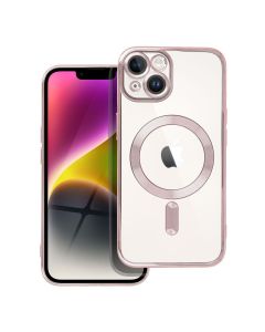 ELECTRO MAG COVER case compatible with MagSafe for IPHONE 14 rose gold