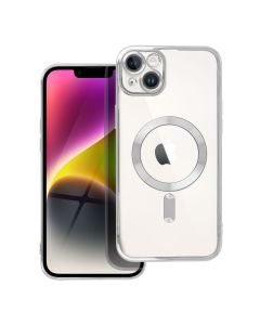 ELECTRO MAG COVER case compatible with MagSafe for IPHONE 14 Plus silver
