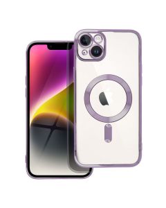 ELECTRO MAG COVER case compatible with MagSafe for IPHONE 14 Plus deep purple
