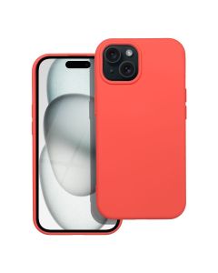 SILICONE case for IPHONE 15 peach