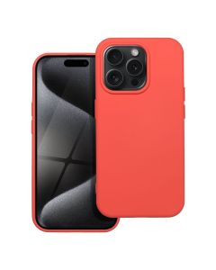 SILICONE case for IPHONE 15 Pro peach