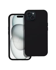 SILICONE case for IPHONE 15 Plus black