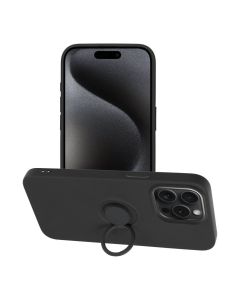 SILICONE RING case for IPHONE 15 Pro Max black