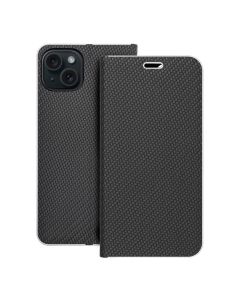 LUNA Book Carbon for IPHONE 15 Plus black