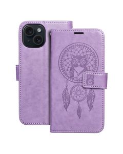 MEZZO Book case for IPHONE 15 dreamcatcher purple