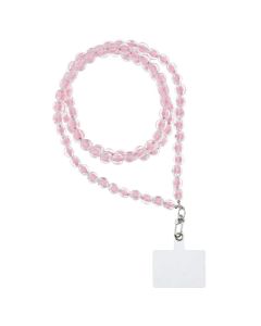 COLORFUL Phone lanyard  Phone pendant / cord length 120cm (60cm in the loop) / on neck - lite pink