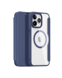 DUX DUCIS wallet case SKIN X PRO compatible with MagSafe for IPHONE 15 Pro Max blue