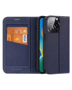 DUX DUCIS wallet case SKIN X2 for IPHONE 14 Pro blue