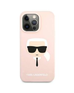 KARL LAGERFELD case for IPHONE 13 Pro KLHCP13LSLKHLP (Silicone K. Head) light pink
