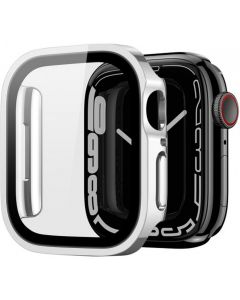 DUX DUCIS case HAMO with protective glass for Apple Watch 7 / 8 / 9 45 mm silver