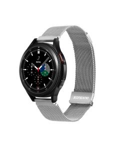 DUX DUCIS strap MILANESE stainless steel magnetic 22 mm silver