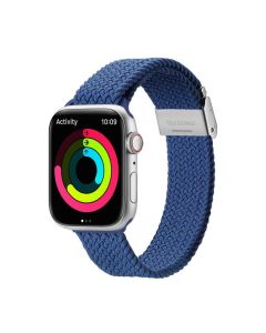 DUX DUCIS strap MIXTURE II stretchable braided for Apple Watch 38 / 40 / 41 mm blue
