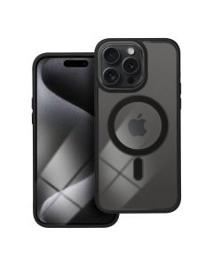 COLOR EDGE MAG COVER case compatible with MagSafe for IPHONE 15 Pro Max black