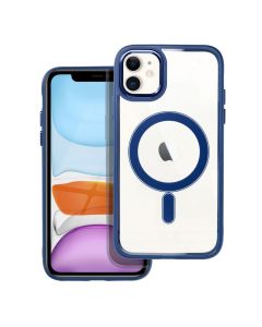 COLOR EDGE MAG COVER case compatible with MagSafe for IPHONE 11 navy blue