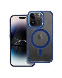COLOR EDGE MAG COVER case compatible with MagSafe for IPHONE 14 Pro navy blue