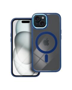 COLOR EDGE MAG COVER case compatible with MagSafe for IPHONE 15 navy blue