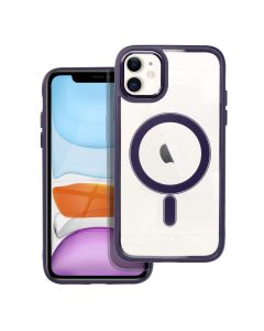 COLOR EDGE MAG COVER case compatible with MagSafe for IPHONE 11 deep purple