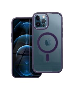 COLOR EDGE MAG COVER case compatible with MagSafe for IPHONE 12 Pro Max deep purple