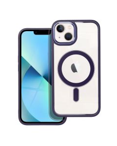 COLOR EDGE MAG COVER case compatible with MagSafe for IPHONE 13 deep purple