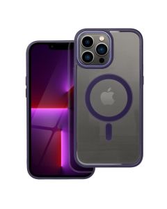 COLOR EDGE MAG COVER case compatible with MagSafe for IPHONE 13 Pro Max deep purple