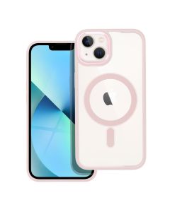 COLOR EDGE MAG COVER case compatible with MagSafe for IPHONE 13 pink