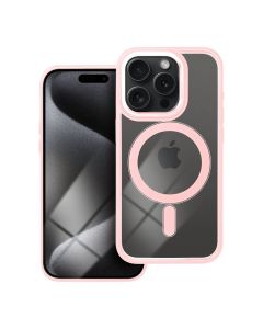 COLOR EDGE MAG COVER case compatible with MagSafe for IPHONE 15 Pro pink