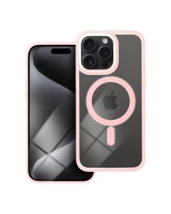 COLOR EDGE MAG COVER case compatible with MagSafe for IPHONE 15 Pro Max pink
